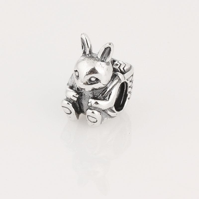 Le coeur féerique de papillon de paresse des bracelets BISAER 925 Sterling Silver Charms Cat Dog balancent