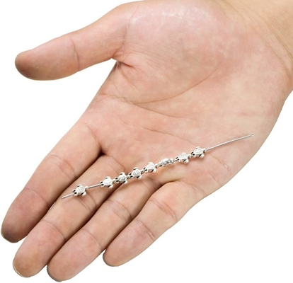 la perle argentée de beau pendant antique de la tortue 160pcs charme le bracelet original convenable 9x7mm