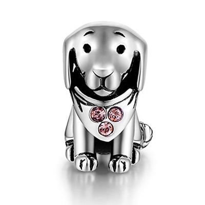 charmes argentés menteur de perle de chien de bijoux de 1.5-2.5mm SBI pour le pendant de collier de bracelets