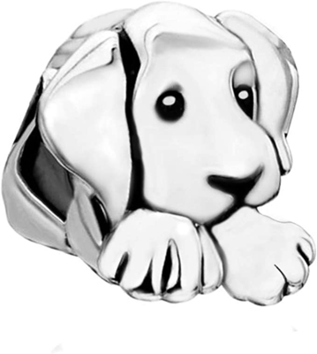 charmes argentés menteur de perle de chien de bijoux de 1.5-2.5mm SBI pour le pendant de collier de bracelets