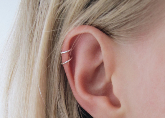 Hélice perçant le Clicker de l'or 14K pour le tragus 16g-40g de cartilage