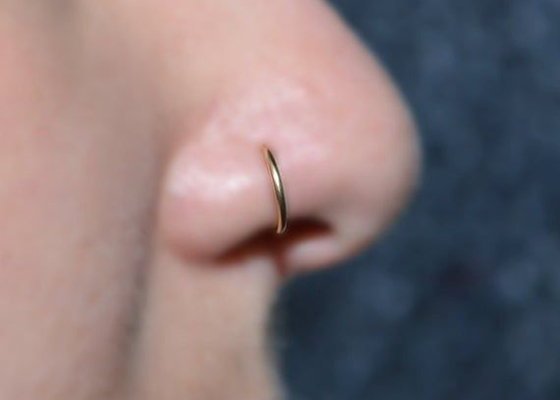 Hélice perçant le Clicker de l'or 14K pour le tragus 16g-40g de cartilage