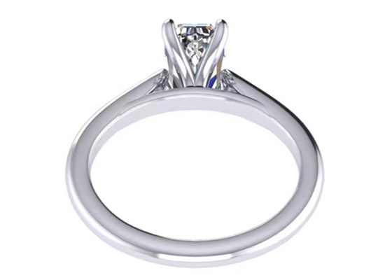 1,05 bijoux d'or massif de Ct 14K, Emerald Cut Diamond Engagement Rings EM7.86×2.89MM