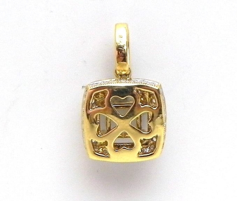 carat du pendant 0,43 de bijoux de bâti de l'or 18K jaune semi (Ctw) avec le diamant Vs1