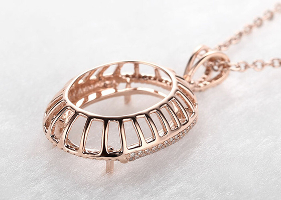 L'ovale forment semi la fourche du poids 2.7g du pendant 10×14mm de bijoux de bâti plaçant le type