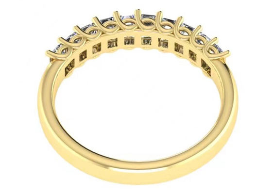 10pcs la fin de support du diamant 18k Rose Gold Ring 3.0×2.0mm a coupé pour l'anniversaire