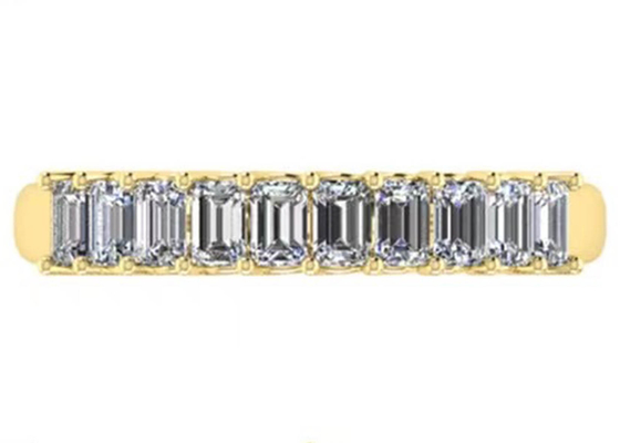 10pcs la fin de support du diamant 18k Rose Gold Ring 3.0×2.0mm a coupé pour l'anniversaire
