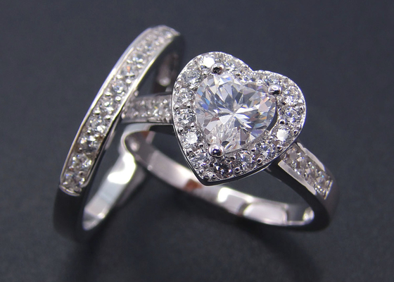 Taille en pierre brillante de Diamond Ring 1pcs 6.5MM de coeur de carat de la coupe 1