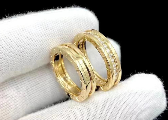 3.26g anneau 0.4ct de bijoux d'or massif du poids 18K pour l'ODM de mariage de fiançailles