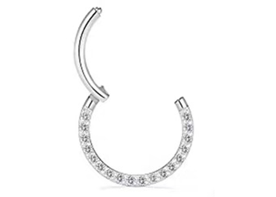 Segment articulé par or Ring Piercing du diamant 14k pour le cadeau de mariage