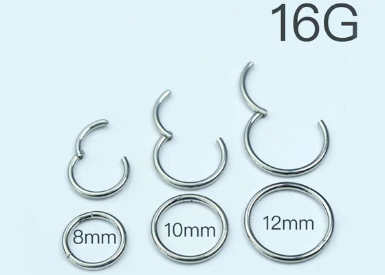 Anneau de septum d'OEM 8mm, bijoux de septum de nez pour le cadeau d'anniversaire
