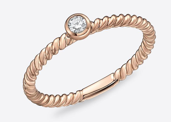 Anneau carré de septum d'or massif du diamant 14k, anneau 1.0mm×10mm de narine de cercle