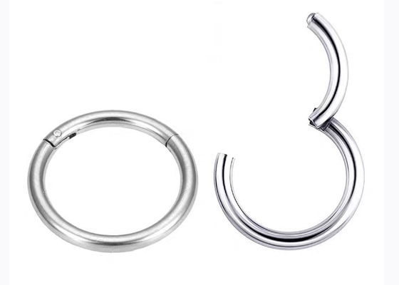 Clicker d'or blanc de Periceing, ODM d'OEM de boucles d'oreille de cercle de l'or 14k pour l'anniversaire