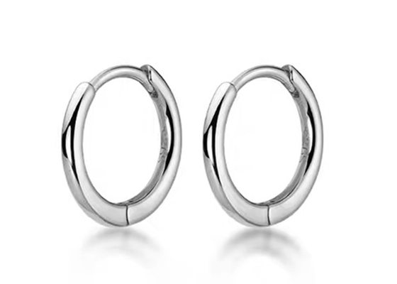 ODM sexy de boucles d'oreille de cercle d'or de l'hélice 14k pour la dimension des femmes 1.2mm×10mm