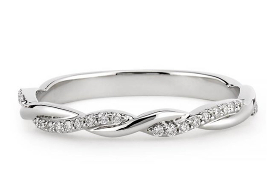 vrai ODM de coupe de rond de Diamond Jewellery Ring 0.3ct de l'or 14K blanc pour l'engagement