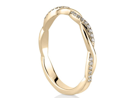 vrai ODM de coupe de rond de Diamond Jewellery Ring 0.3ct de l'or 14K blanc pour l'engagement