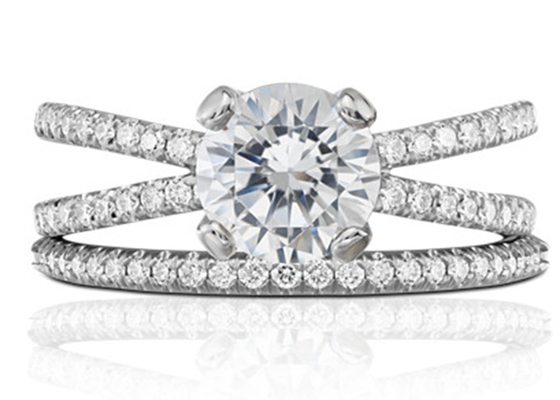 fiançailles de promesse de 0.1ct RD3.0MM et poids de Ring Set 3.21g de mariage