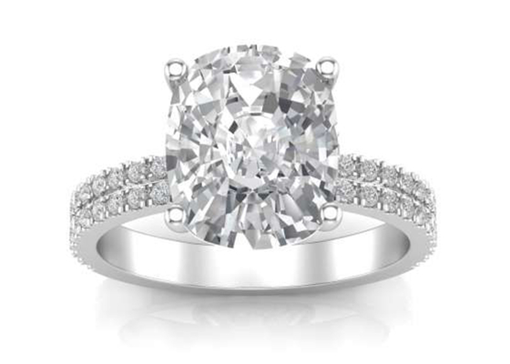 Bijoux 20pcs de l'or massif 14K de 6×8MM avec le diamant 1.5ct ovale