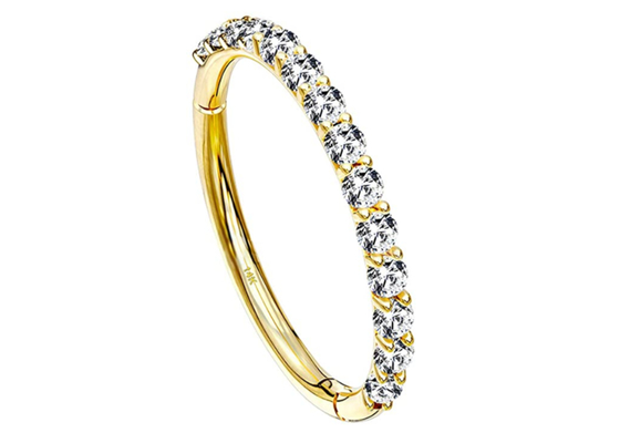 Le cercle forment la taille des boucles d'oreille 1.2×8mm de cartilage de l'or 16g pour épouser