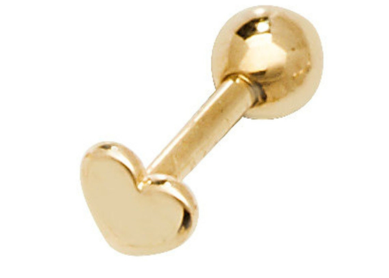Vissez de retour les boucles d'oreille de l'or 9K pour le cartilage pour le mariage de fiançailles