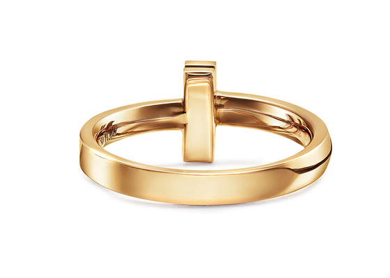 3.89g largeur de l'anneau 2.5mm de bijoux d'or massif du poids 18K pour le mariage de fiançailles