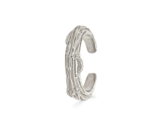 La fourche plaçant l'écorce d'arbre de boucles d'oreille de l'or 9k dénomment la taille de 9mm 8mm 7mm